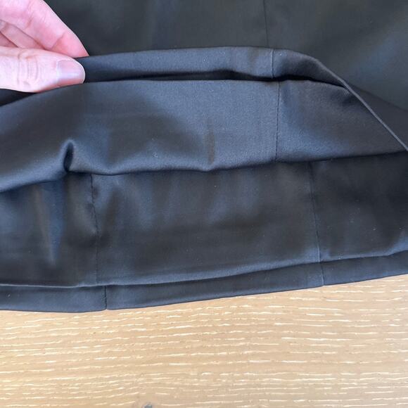 Sunday Best Mini Dress Sleeveless Shimmer Satin Size 00 Black - Picture 3 of 5